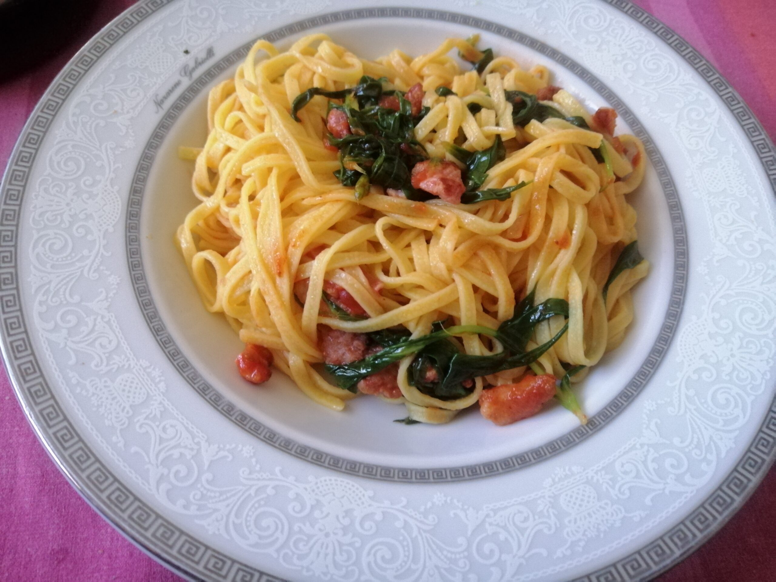 Tagliolini agli stridoli in bianco