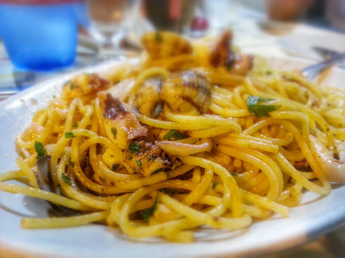 Tagliolini al polipo e vongole