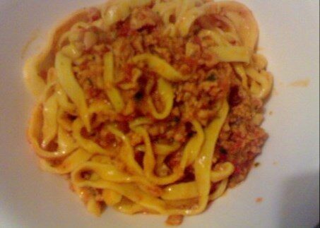 Tagliolini al ragù di seppie