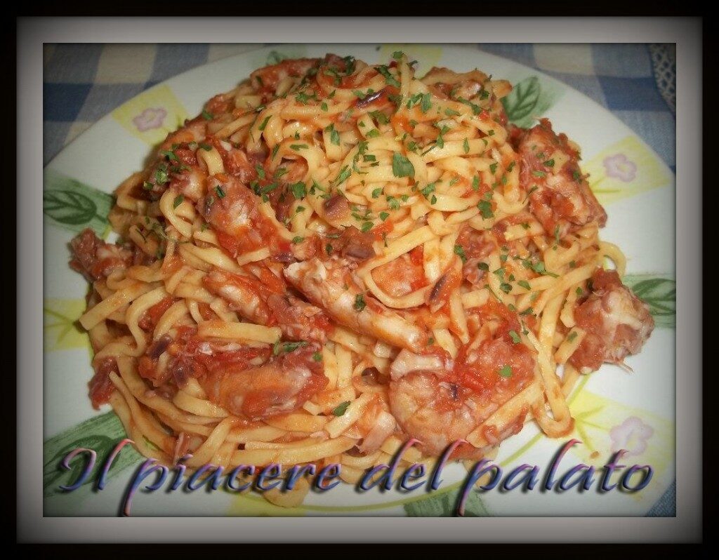 Tagliolini con le mazzancolle
