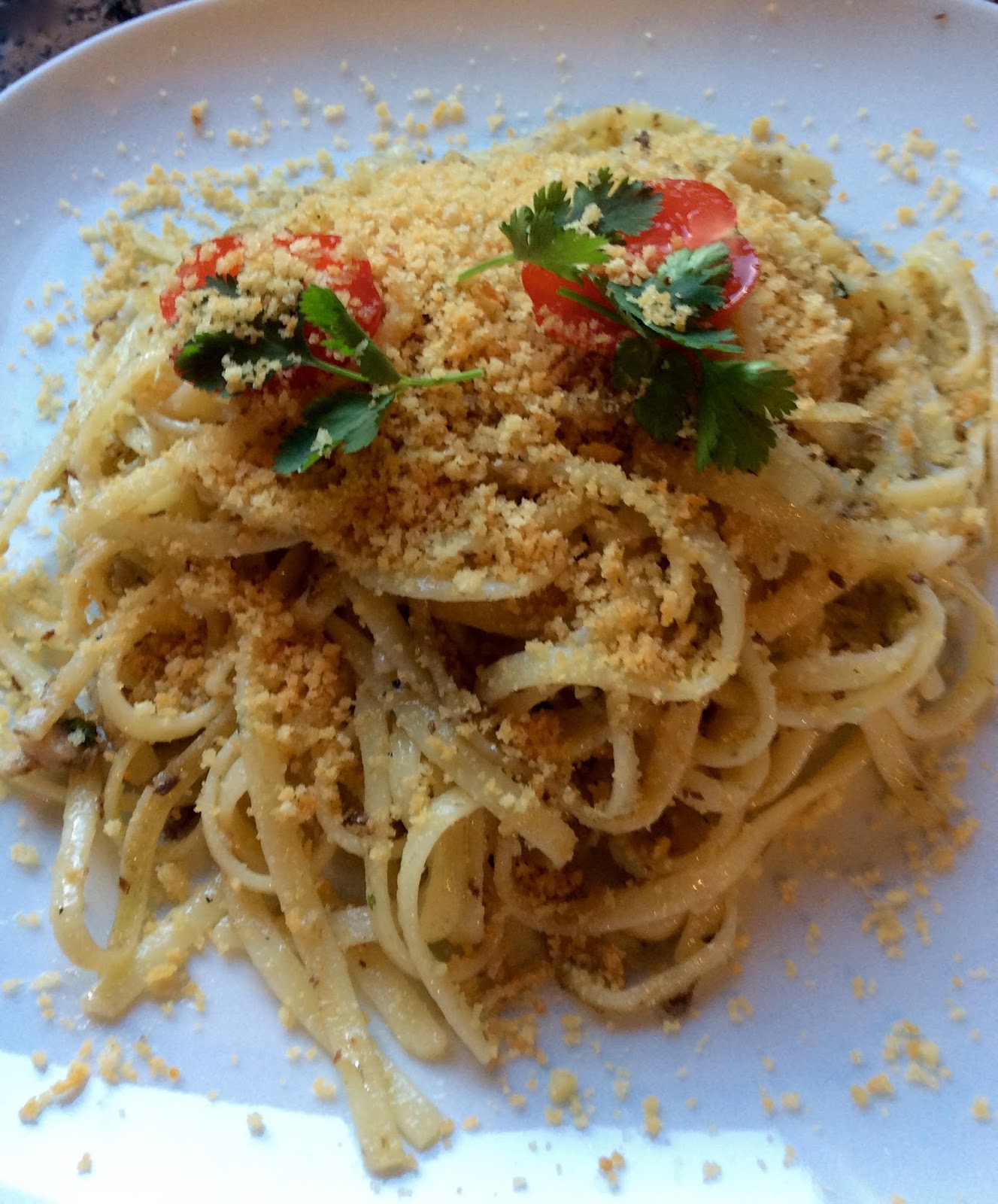 Tagliolini con le sarde e pangrattato