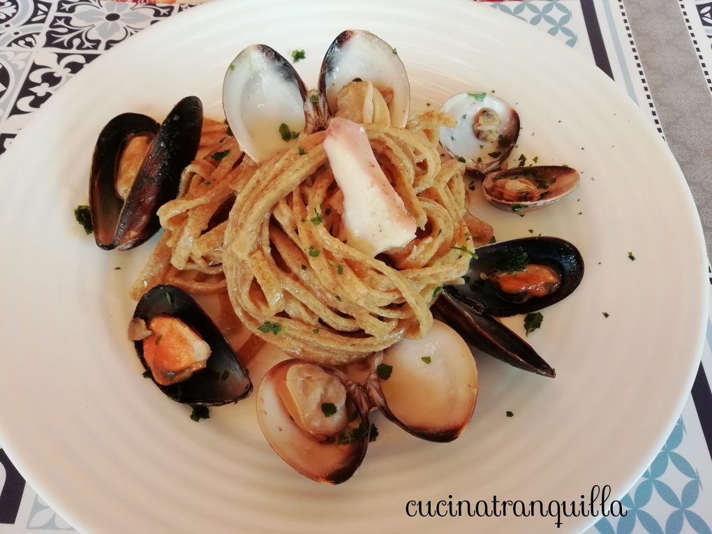 Tagliolini di grano saraceno al profumo di mare