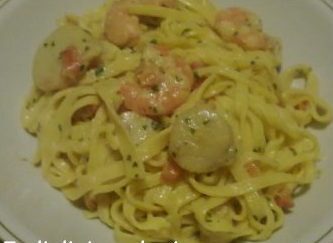 Tagliolini gamberi e capesante