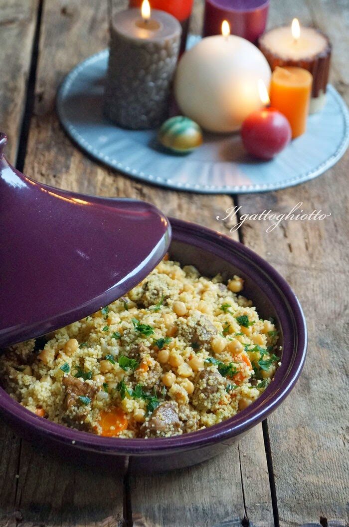 Tajine di manzo con ceci e cous cous