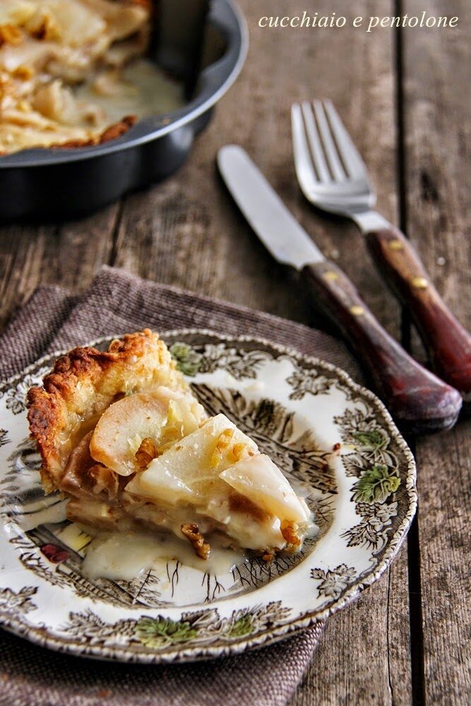 Tarte con taleggio, noci e pere per mtc