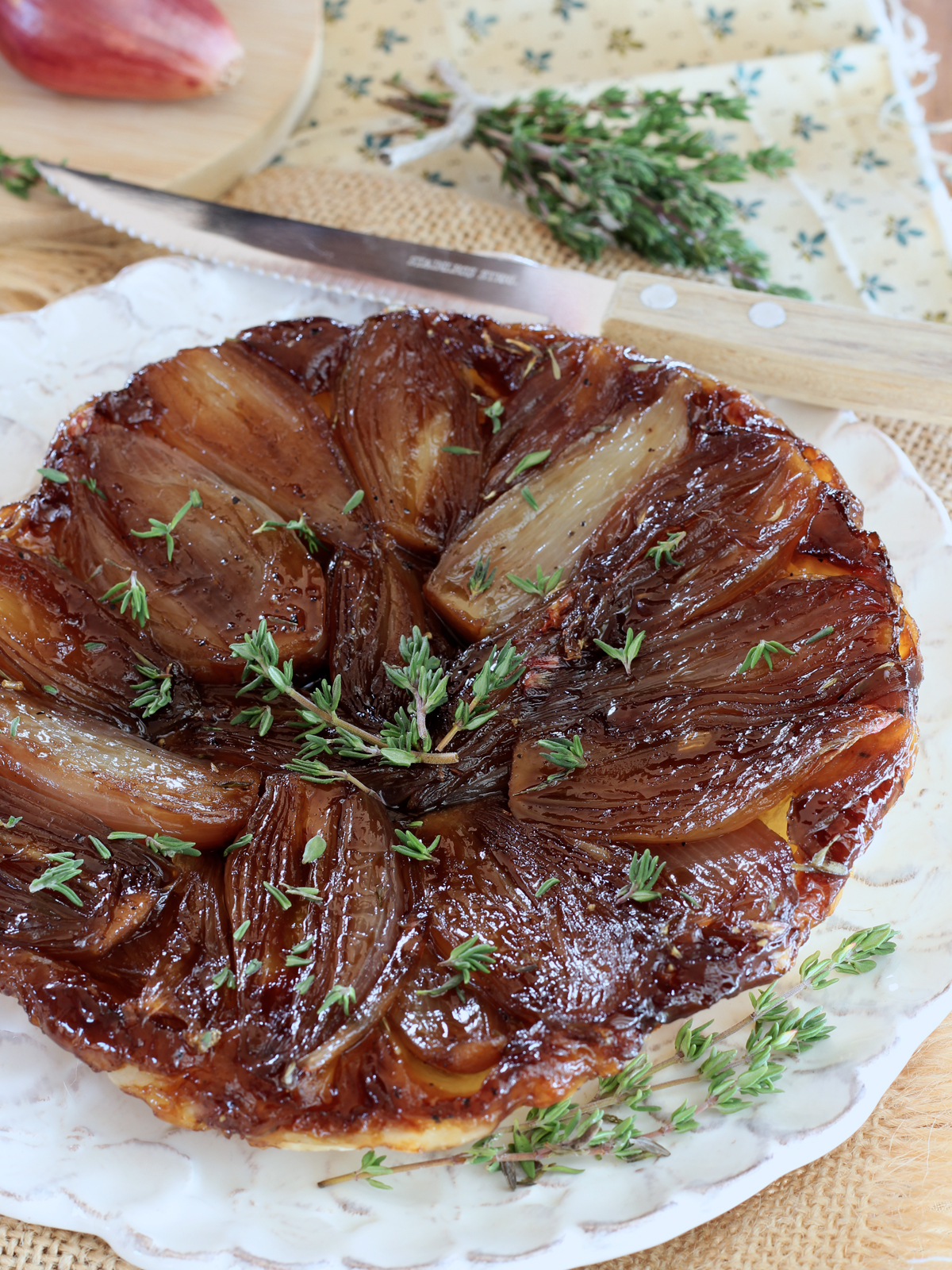 Tarte tatin di scalogni
