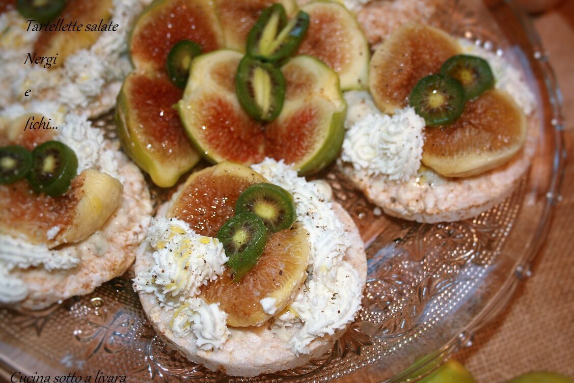 Tartellette salate fichi e nergi