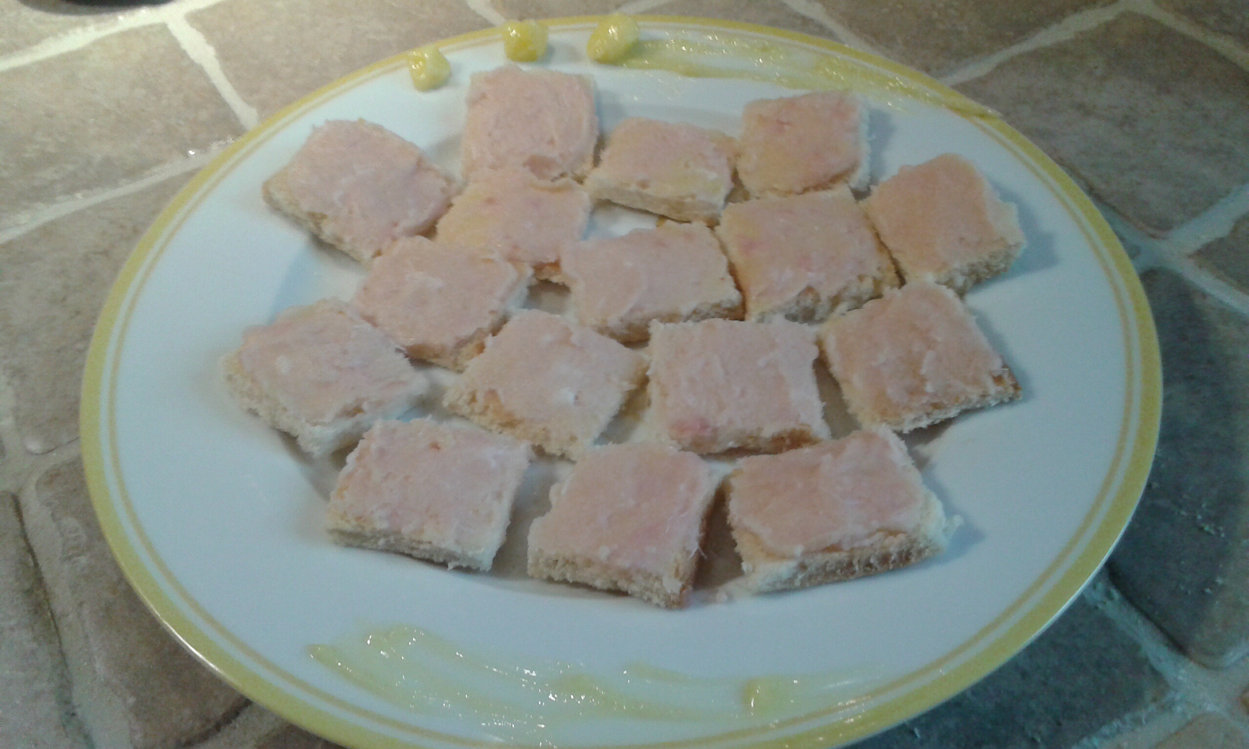 Tartine al pesce spada