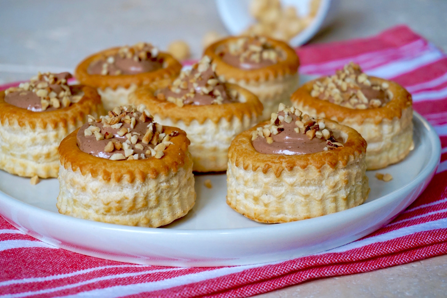 Tartine con mousse alla nutella