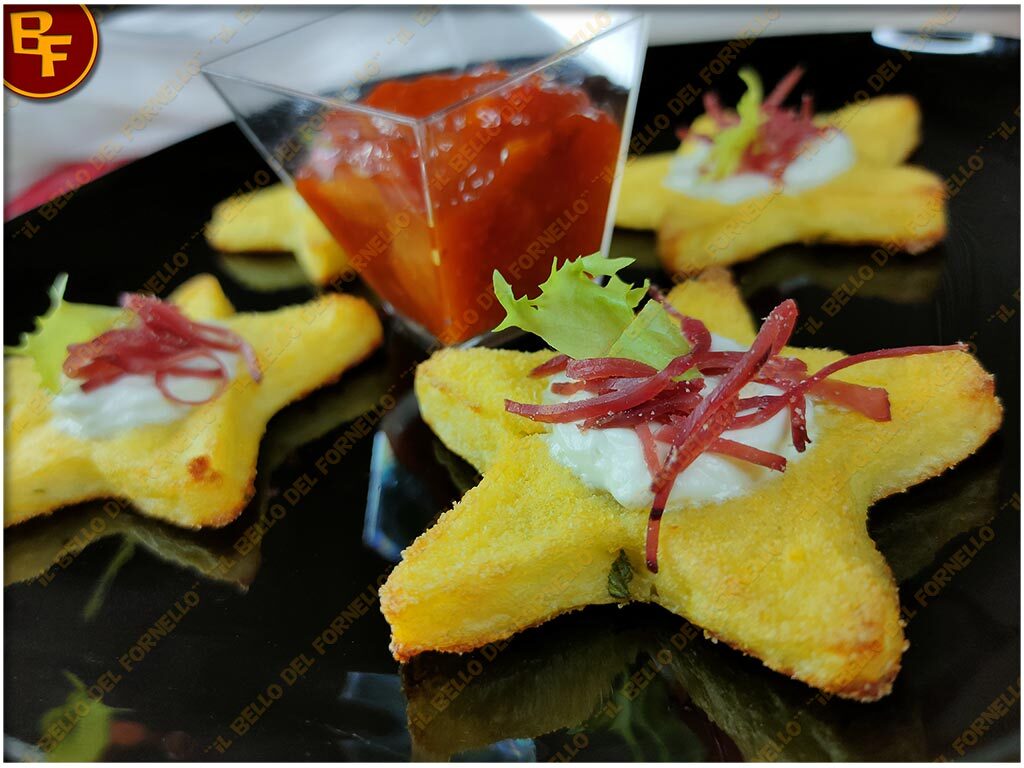 Tartine stelle di patate