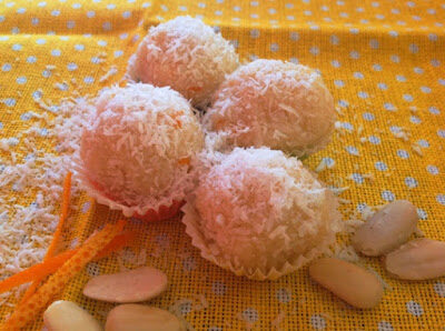 Tartufi al cioccolato bianco e cocco