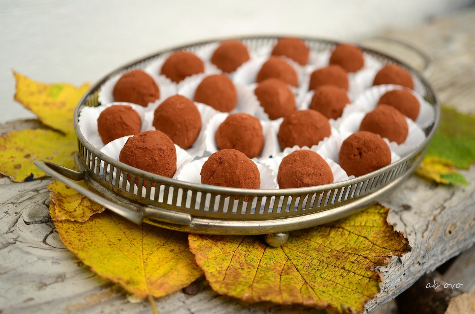 Tartufi castagne e cioccolato