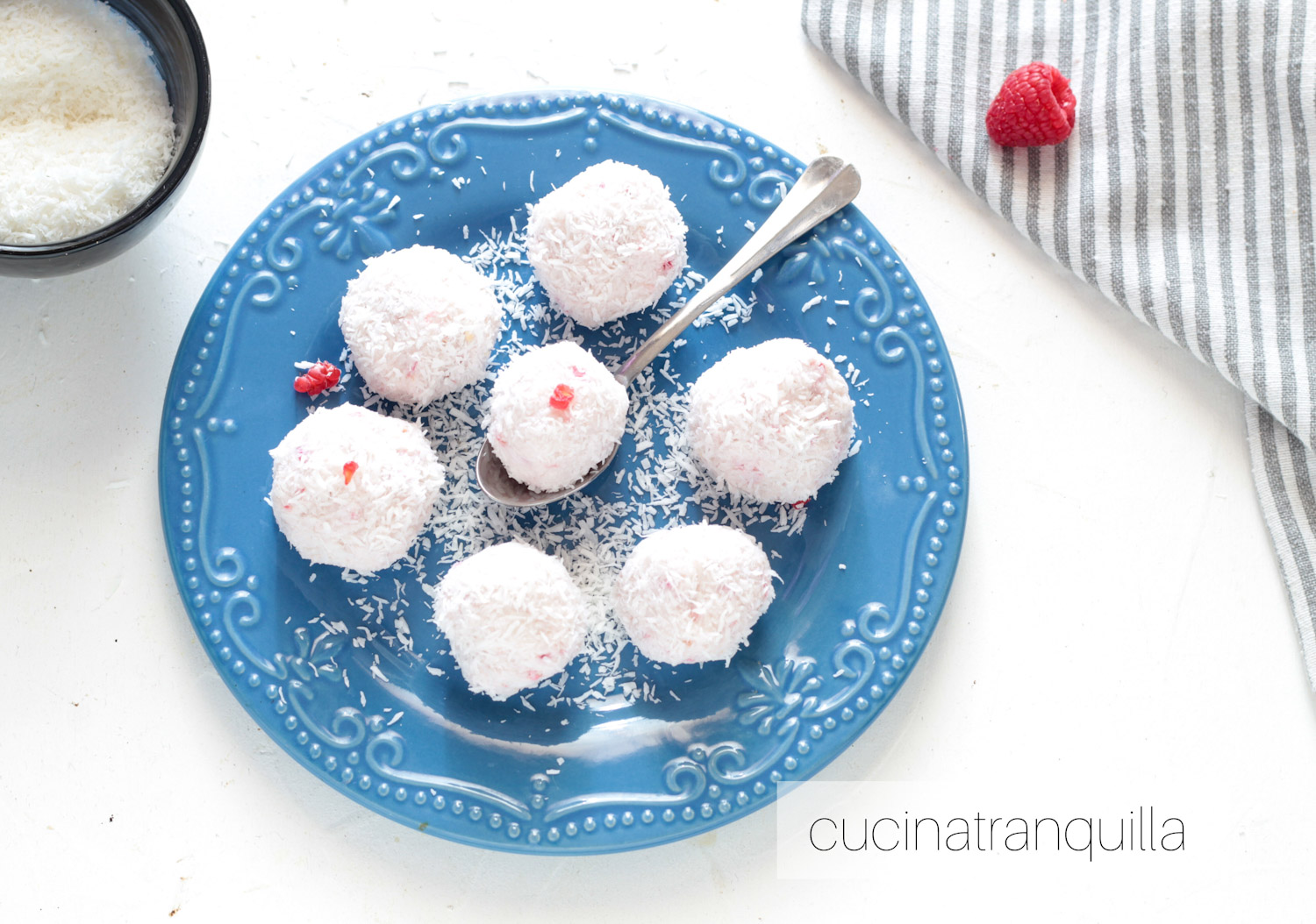 Tartufi cocco e lampone