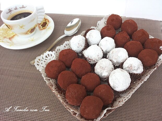 Tartufi di cioccolato al rum