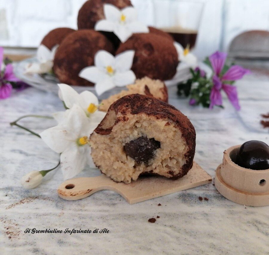 Tartufini al tiramisù e cioccolato