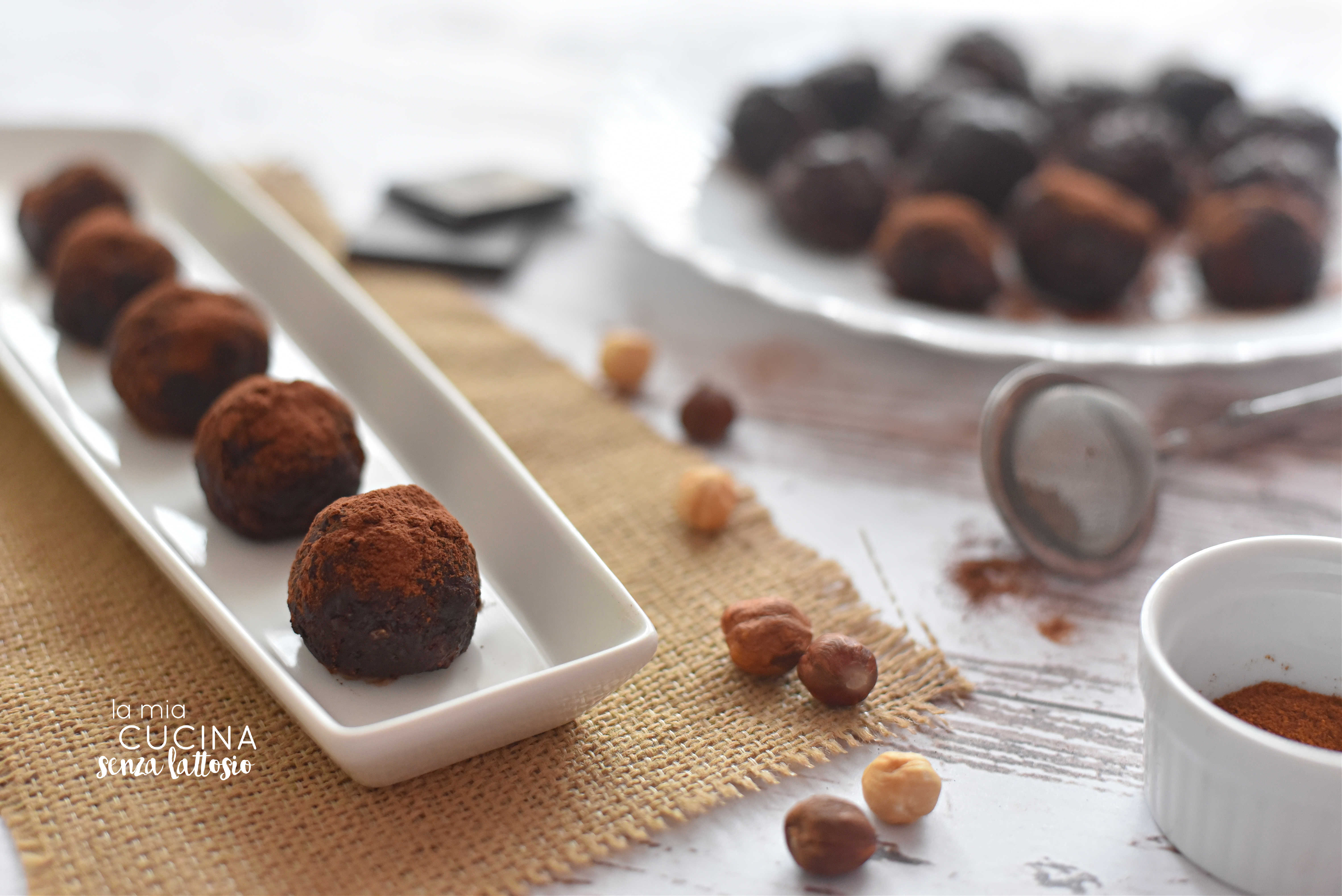 Tartufini cioccolato e peperoncino senza lattosio