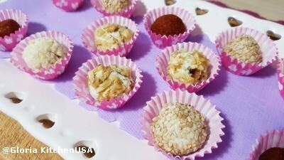 Tartufini sfiziosi ai 4 formaggi