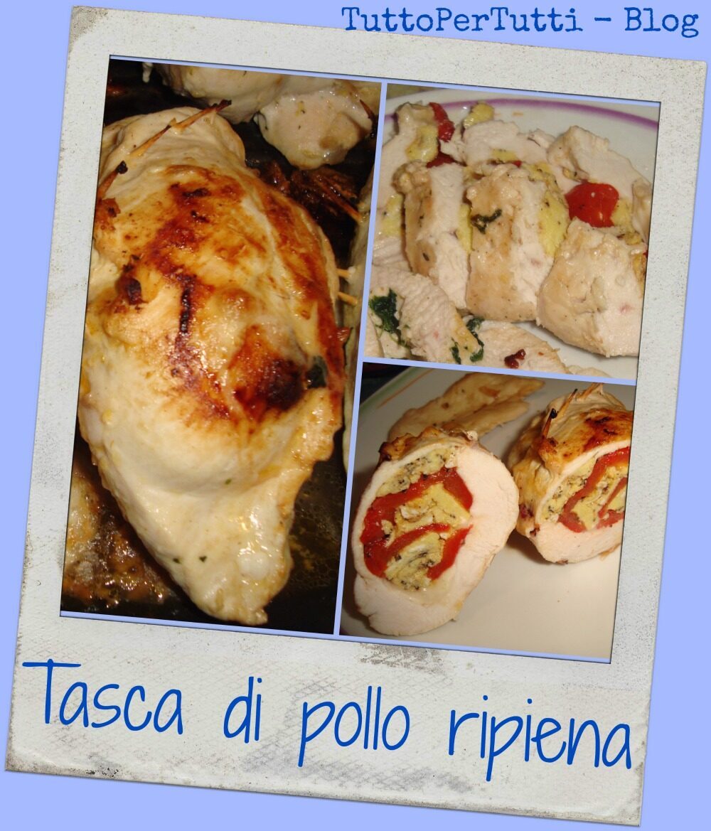 Tasca di pollo ripiena