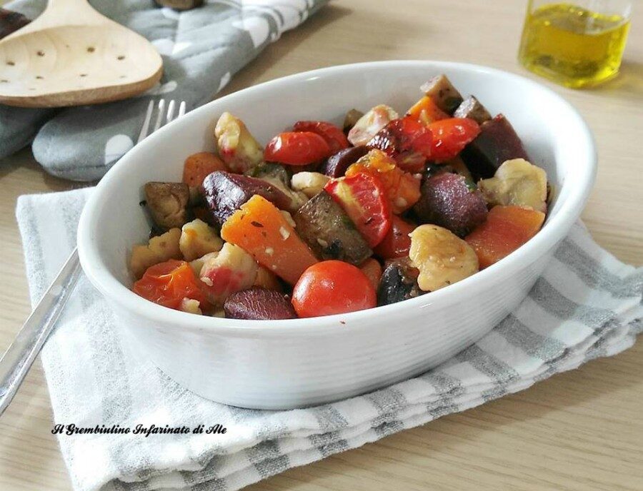 Teglia al forno di verdure invernali
