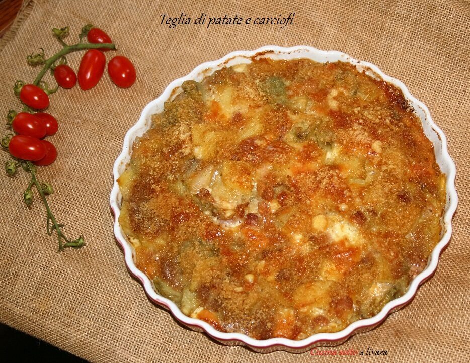 Teglia di carciofi e patate