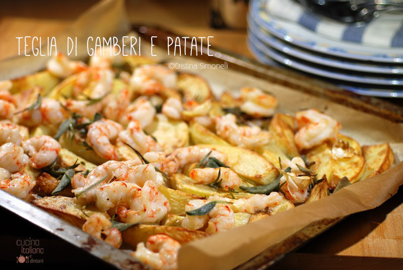 Teglia di Gamberi e patate