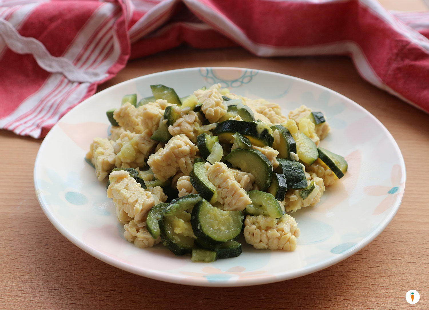 Tempeh e zucchine cremoso