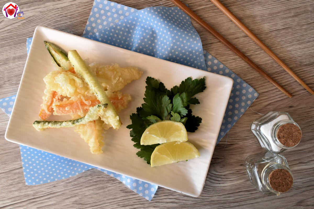 Tempura di baccalà e verdure