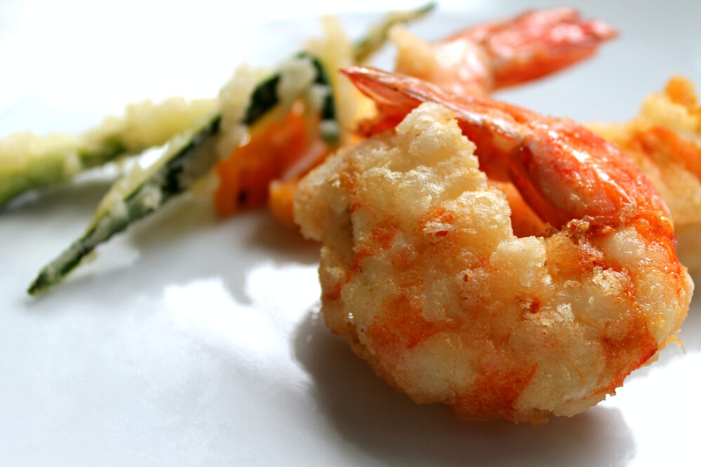 Tempura di mazzancolle