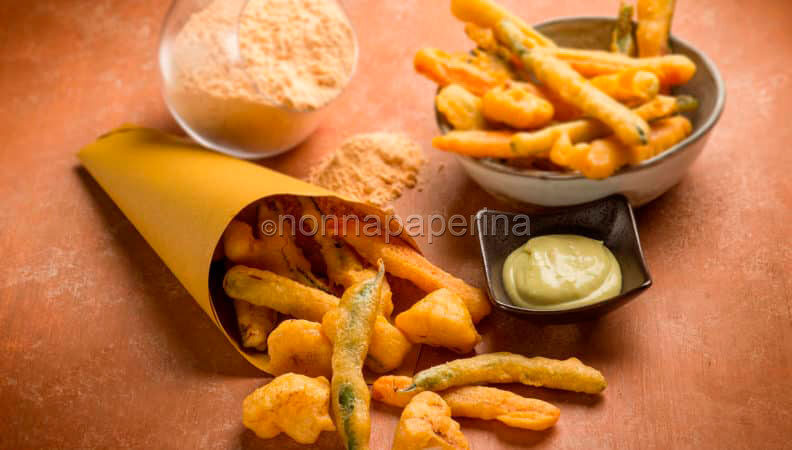 Tempura di verdure con maionese al wasabi: il giappone arriva in tavola