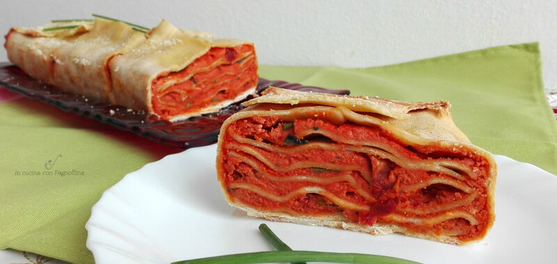 Terrina al pesto rosso di mandorle