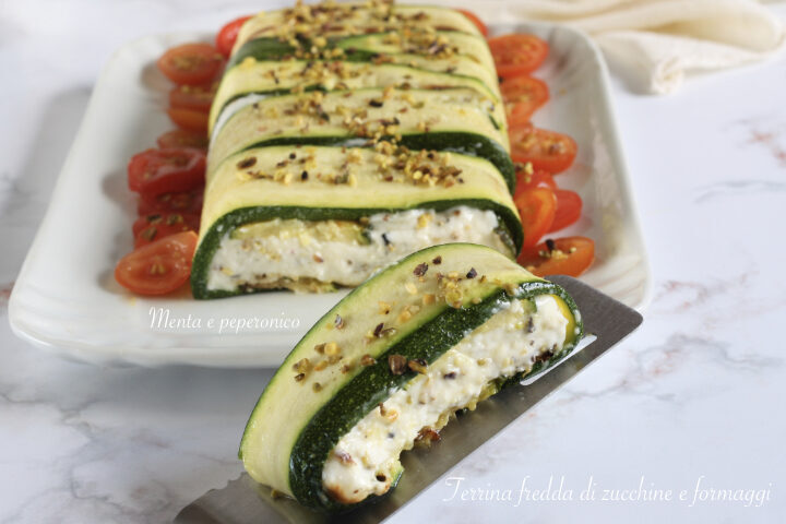 Terrina fredda di zucchine e formaggi