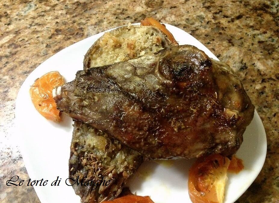 Testina di agnello al forno piatto lucano