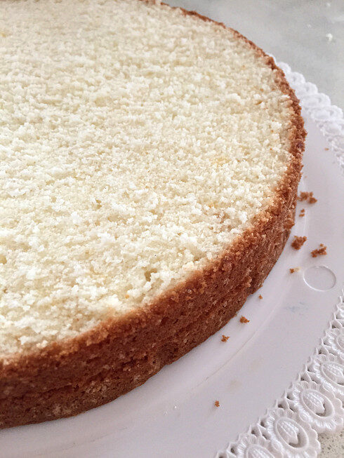The perfect white cake