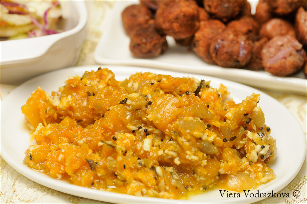 Thoran di zucca e tokyo balls senza glutine