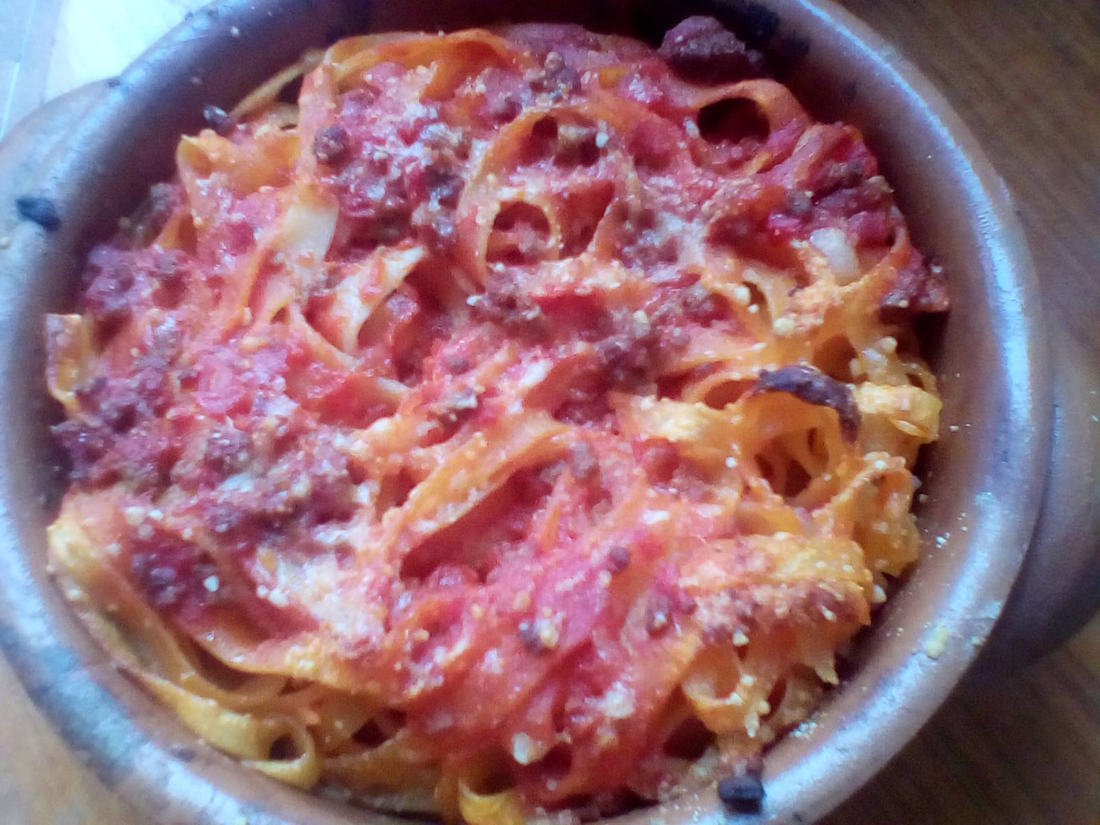 Timballo di tagliatelle