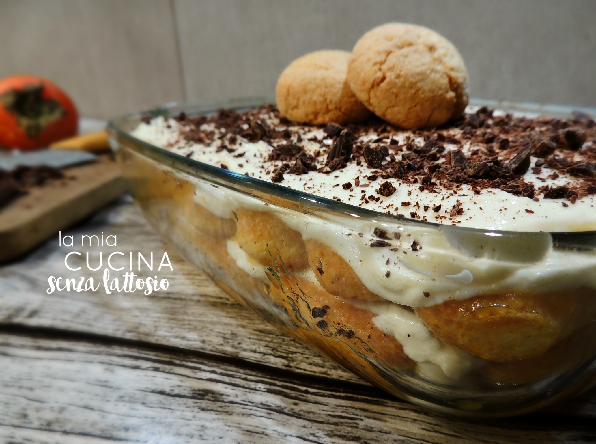 Tiramisù ai cachi – senza lattosio