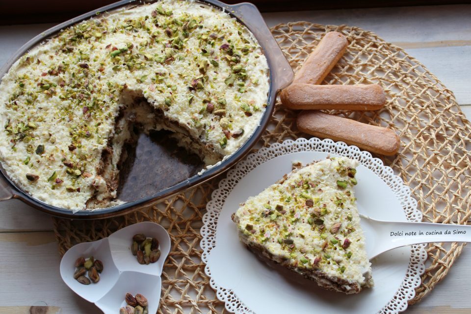 Tiramisu’ al cioccolato bianco e pistacchi
