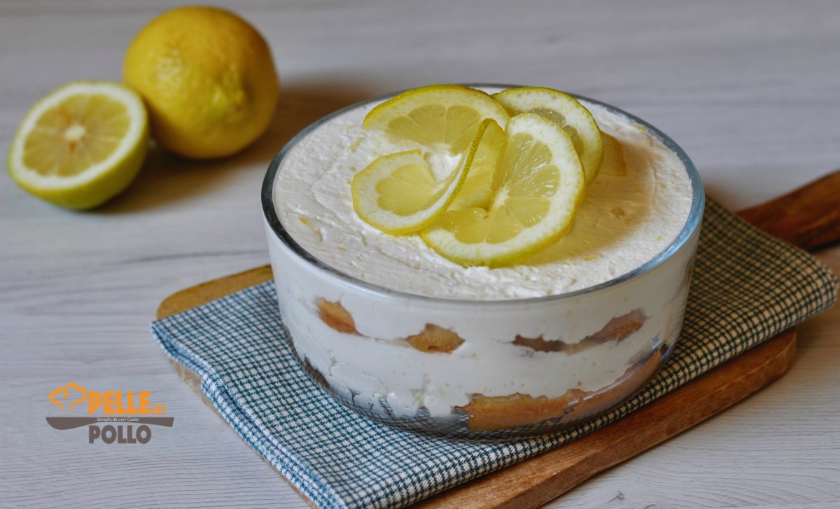 Tiramisù al limone senza uova