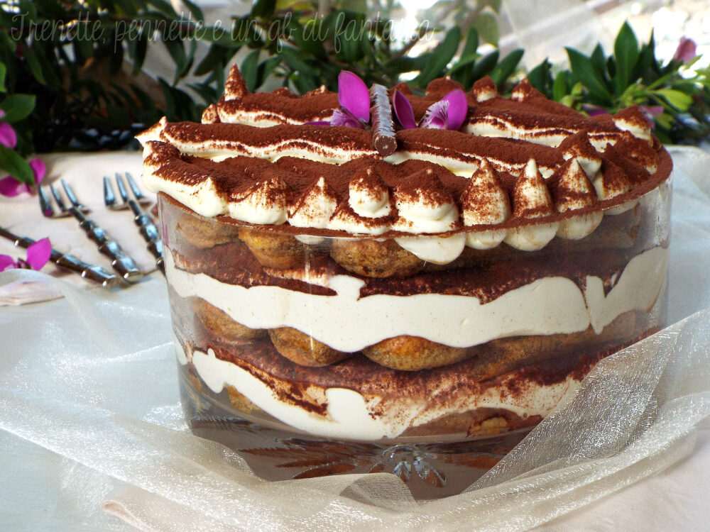 Tiramisù al mascarpone con crema di caffè