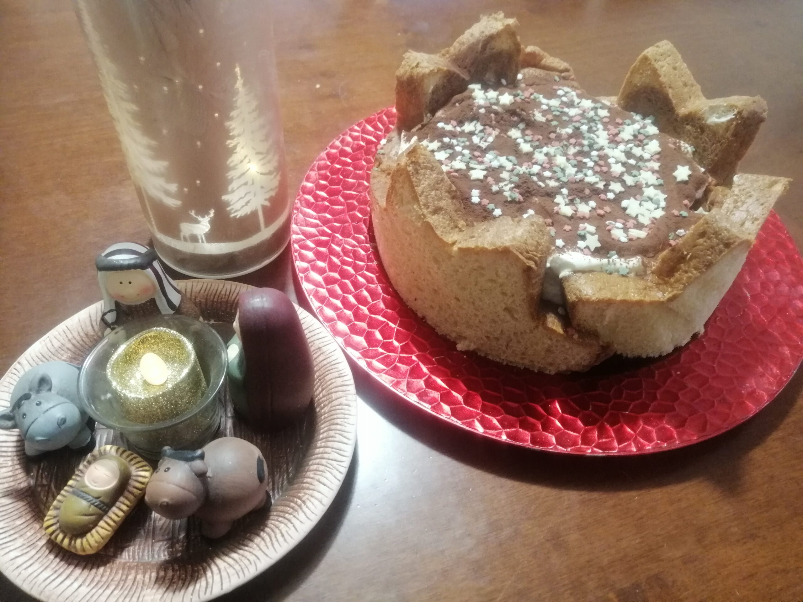 Tiramisù al pandoro senza uova