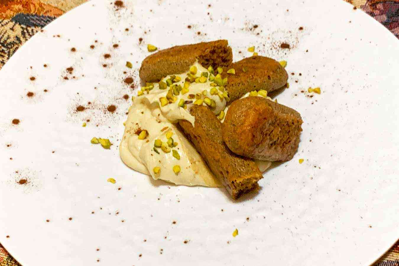 Tiramisù al pistacchio senza uova