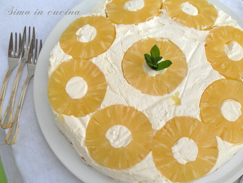Tiramisù all’ananas sciroppate