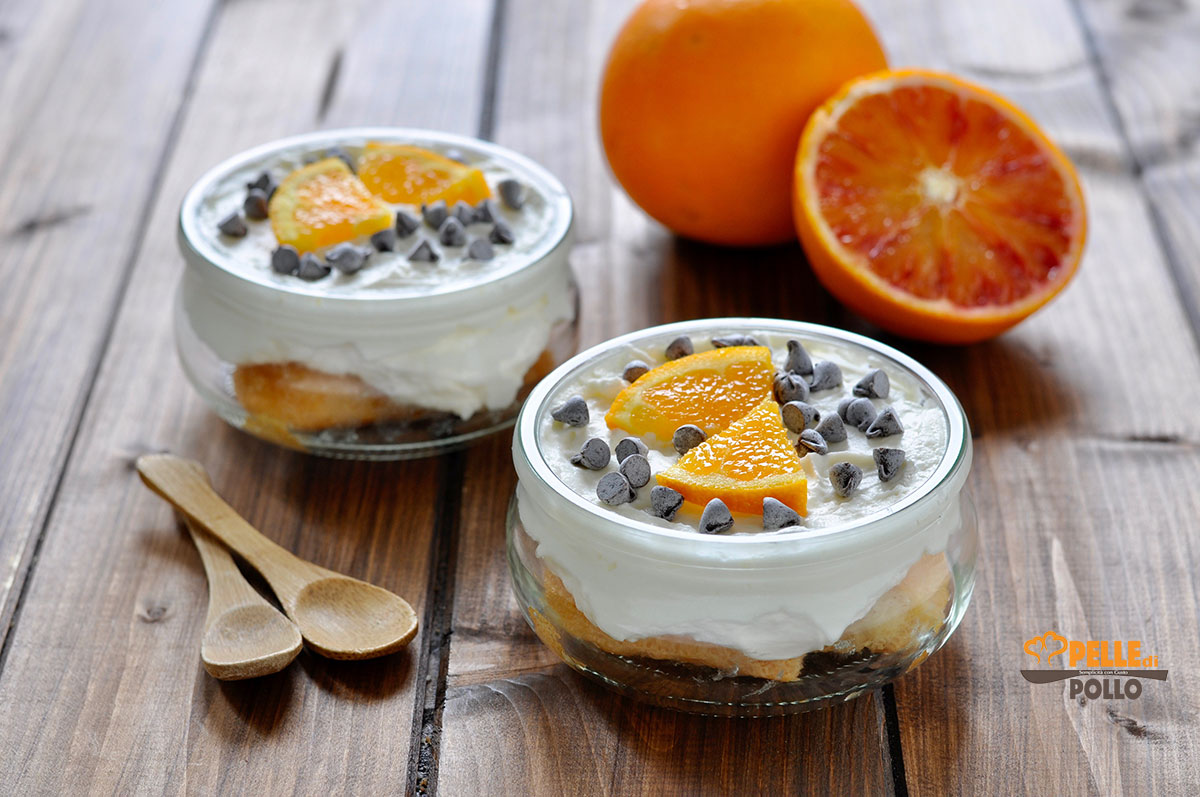 Tiramisù all’arancia e cioccolato