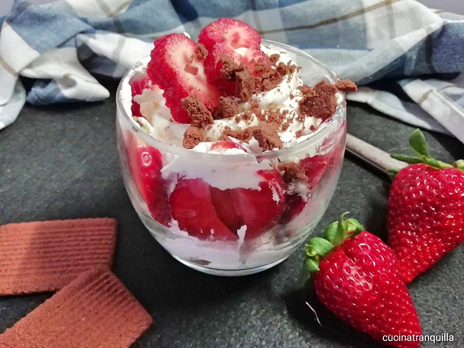 Tiramisù alle fragole