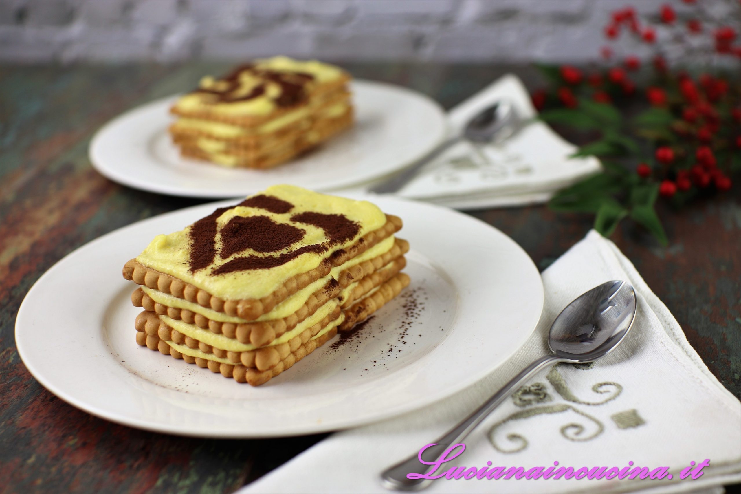 Tiramisù con biscotti