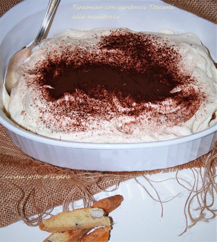 Tiramisu con cantucci alla mandorla