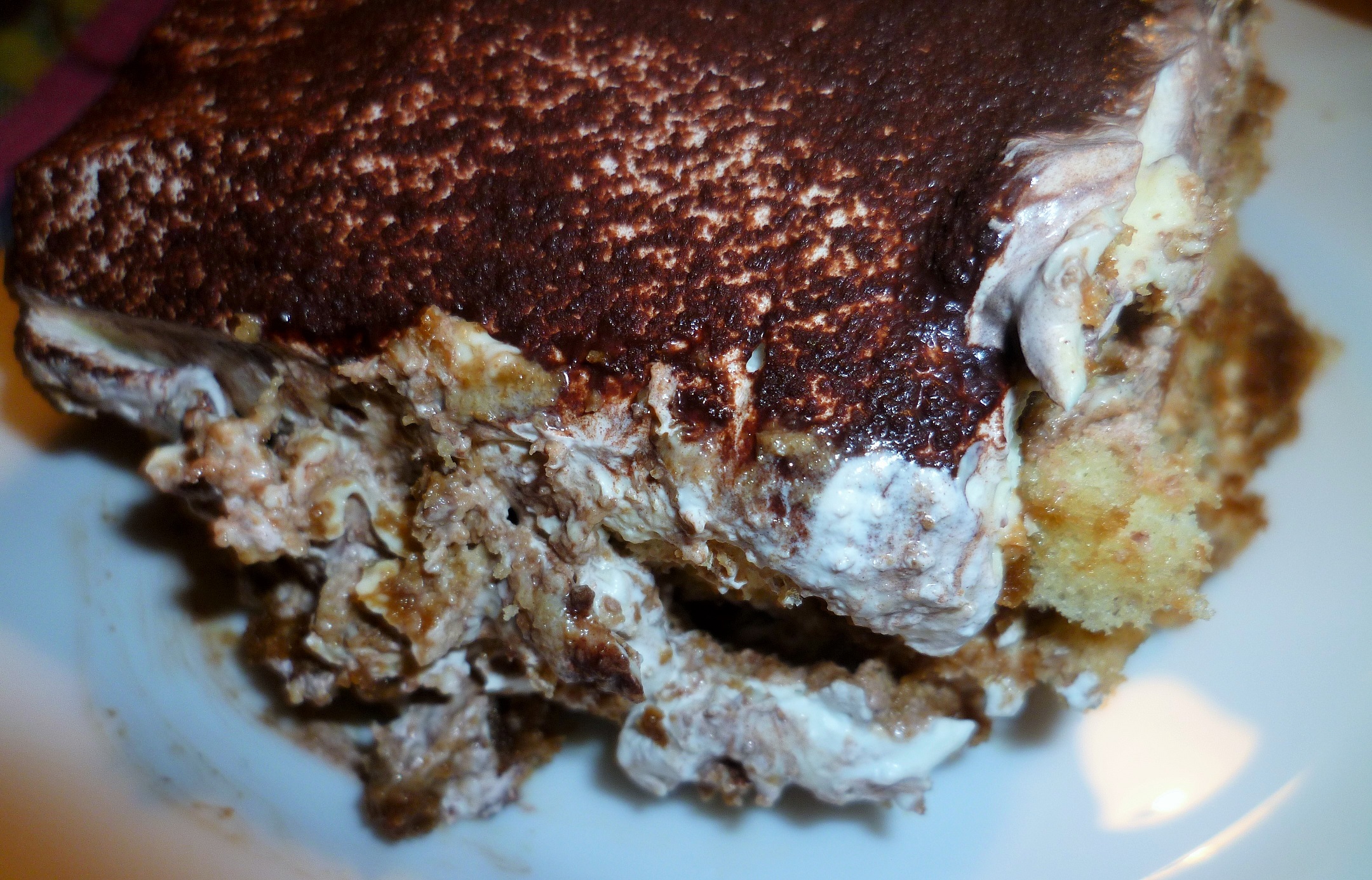 Tiramisù con cioccolato fondente