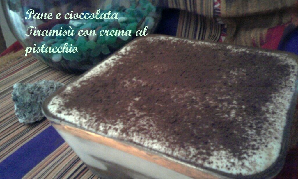 Tiramisù con crema al pistacchio