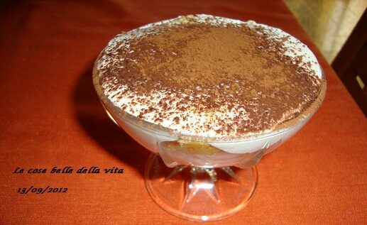 Tiramisù con la panna