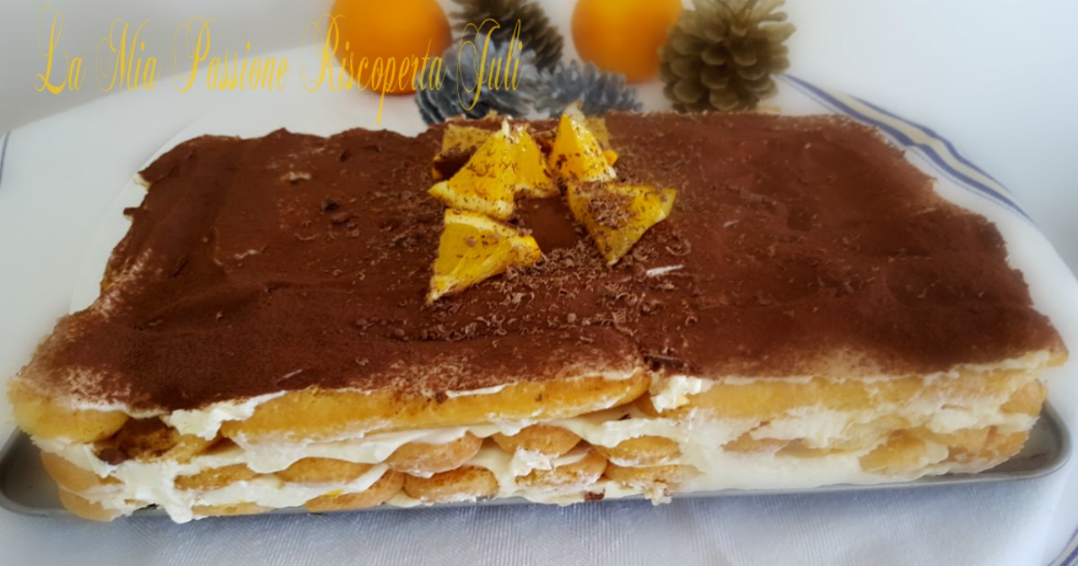 Tiramisu con succo di arancio